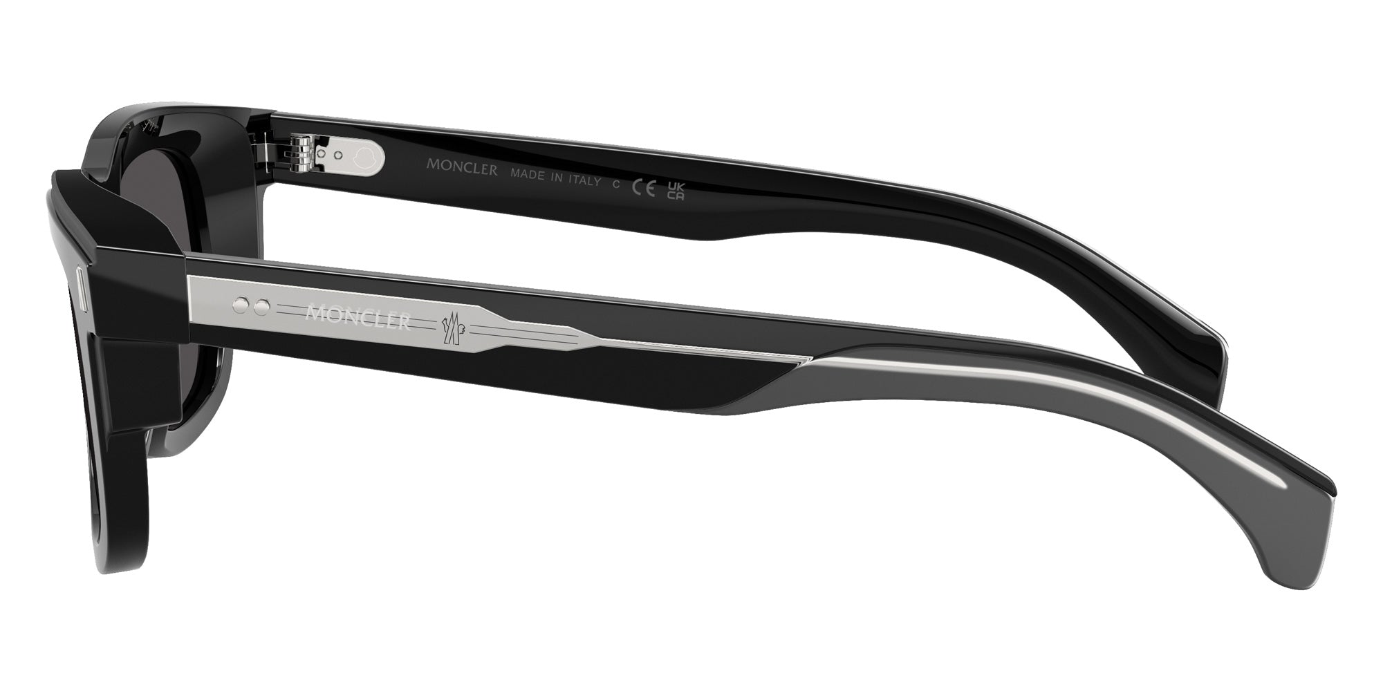 Moncler ME6004 Claro 300187 51 - Shiny Black / Dark Gray #id:me6004300187_s:100110