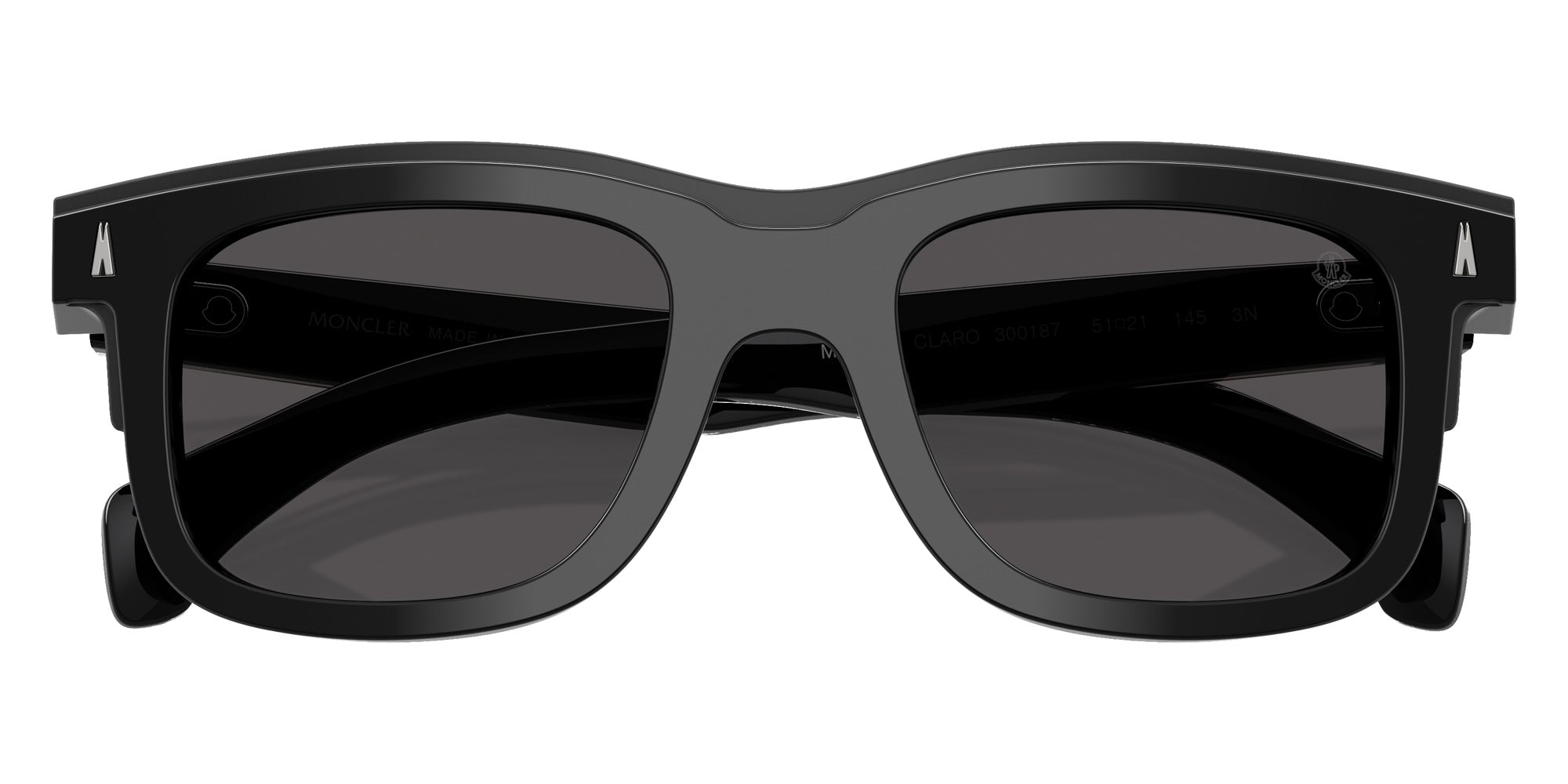 Moncler ME6004 Claro 300187 51 - Shiny Black / Dark Gray #id:me6004300187_s:100120