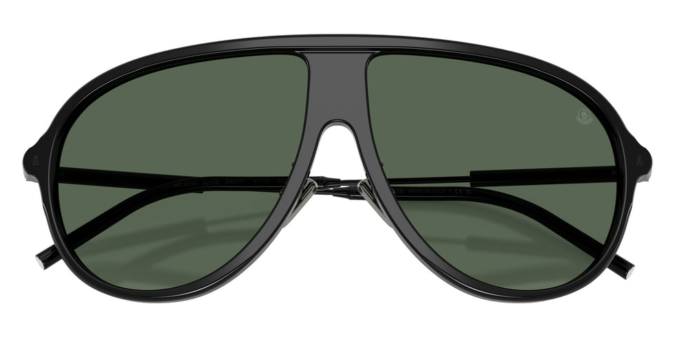 Moncler ME6009 GLYDE 300171 61 - Shiny Black / Dark Green #id:me6009300171_s:100120