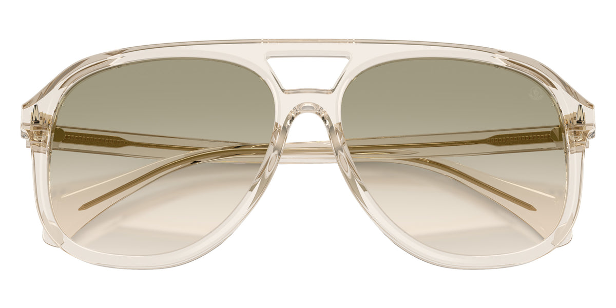 Moncler ME6028 Fluxe 30032C 60 - Shiny Transparent Off White / Gradient Green Gray #id:me602830032c_s:104120