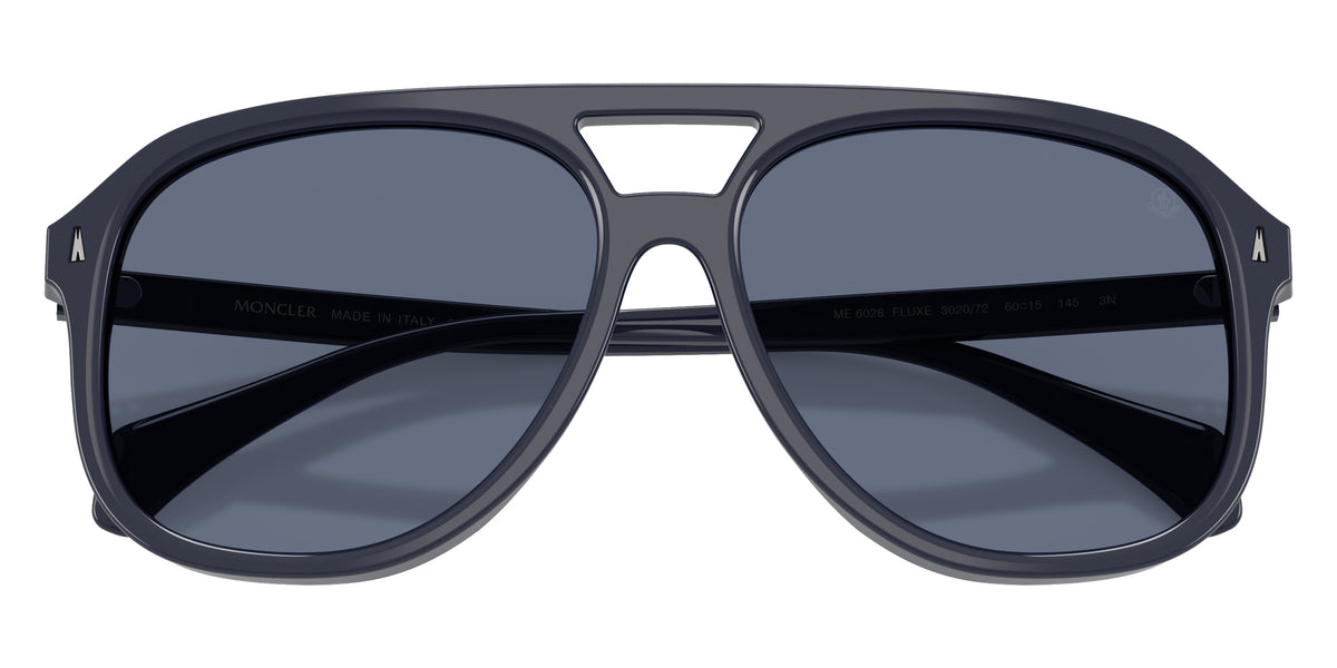 Moncler ME6028 Fluxe 302072 60 - Shiny Dark Blue / Solid Blue #id:me6028302072_s:106120