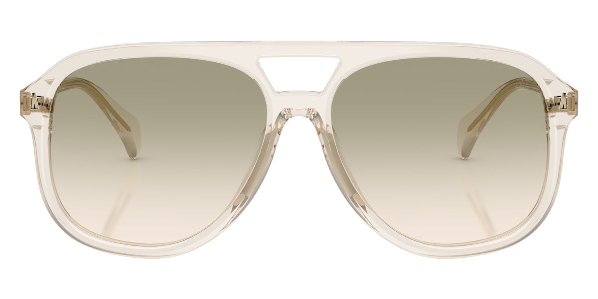 Moncler ME6028F Fluxe 30032C 60 - Shiny Transparent Off White / Gradient Green Gray #id:me6028f30032c_s:102100