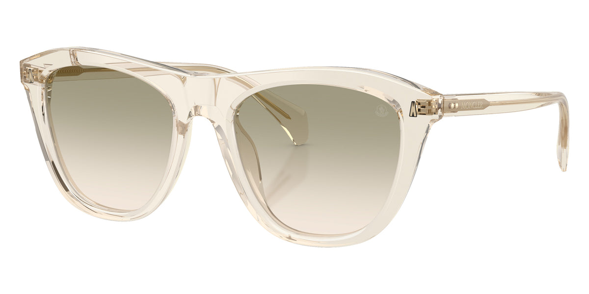Moncler ME6029 Karrenia 30032C 53 - Shiny Transparent Off White / Gradient Green Gray #id:me602930032c_s:102105