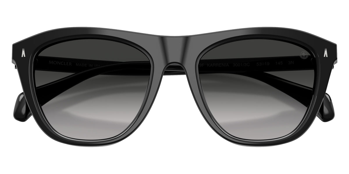 Moncler ME6029F Karrenia 30013C 52 - Shiny Black / Gradient Gray #id:me6029f30013c_s:100120
