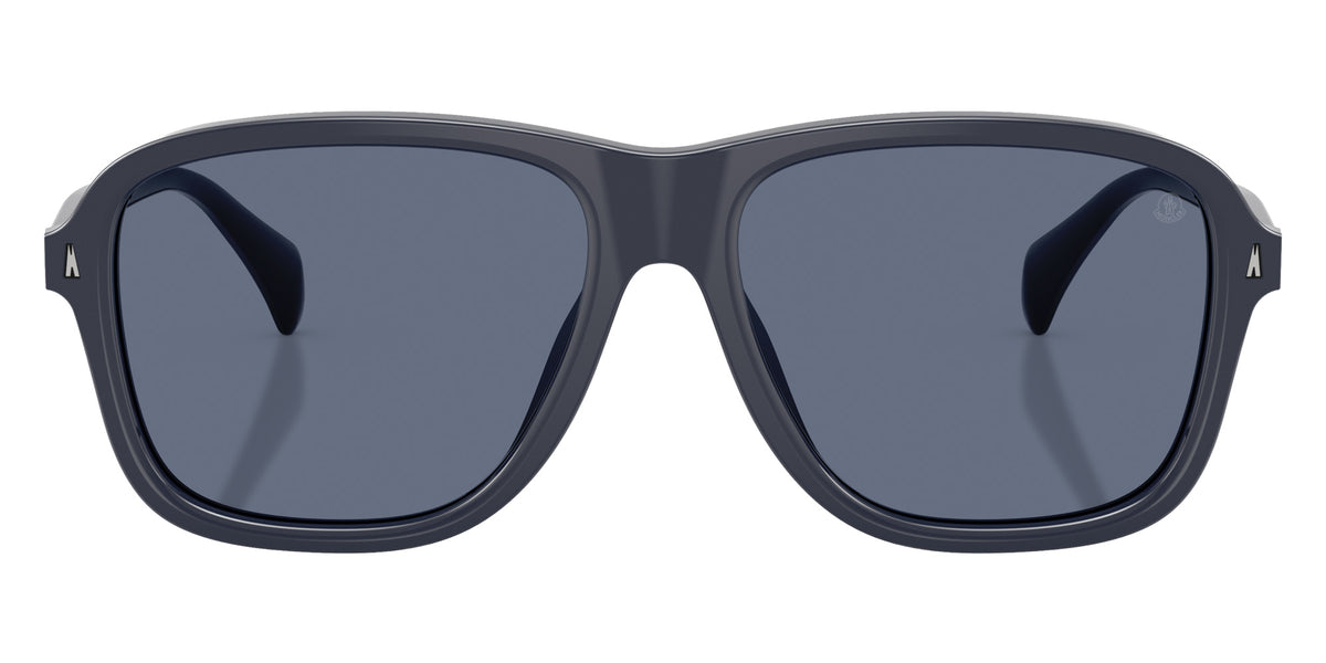 Moncler ME6030 Refrax 302072 58 - Shiny Dark Blue / Solid Blue #id:me6030302072_s:106100
