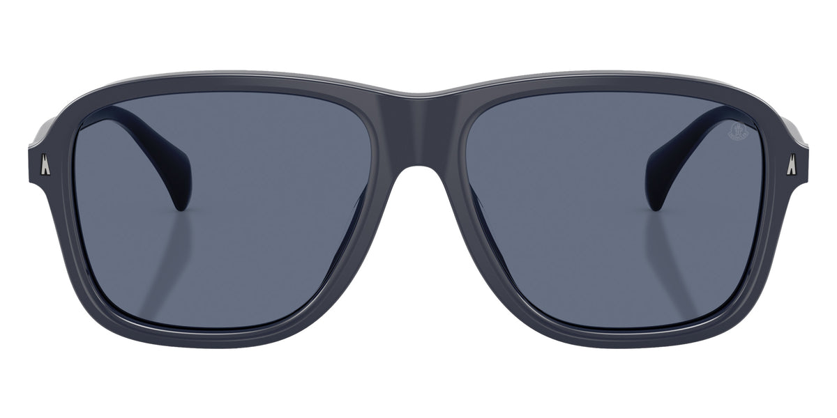 Moncler ME6030F Refrax 302072 58 - Shiny Dark Blue / Solid Blue #id:me6030f302072_s:102100