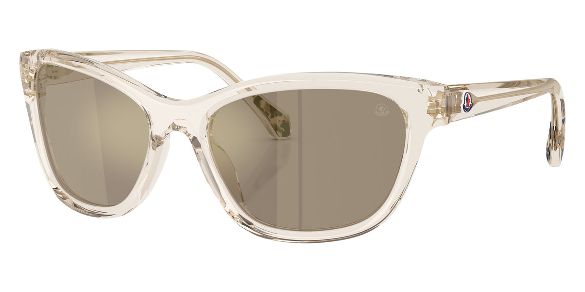 Moncler ME6031U 30032C 58 - Shiny Transparent Off White / Light Brown Mirrored Gold #id:me6031u30032c_s:104105