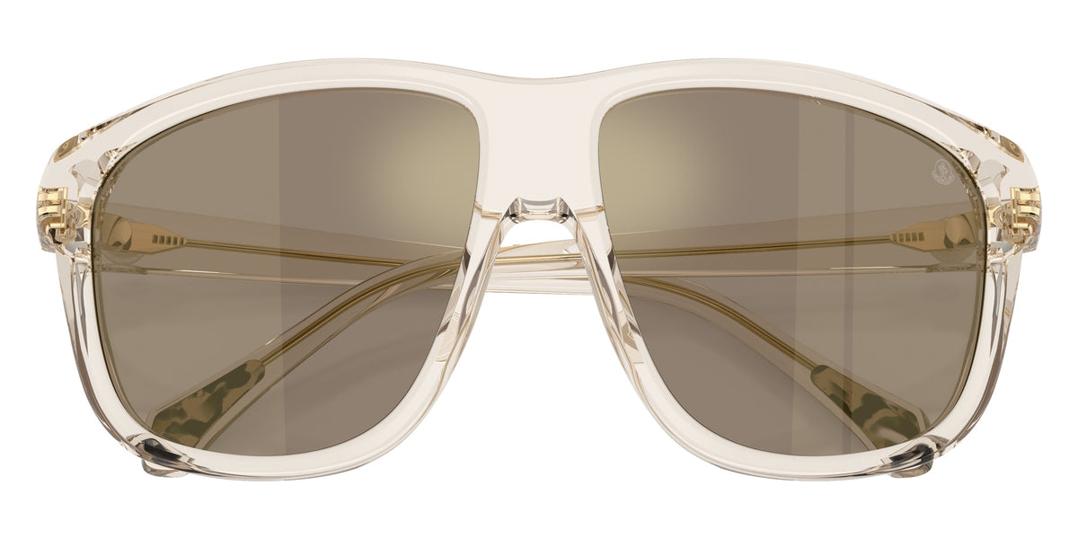 Moncler ME6032U 30032C 60 - Shiny Transparent Off White / Light Brown Mirrored Gold #id:me6032u30032c_s:102120