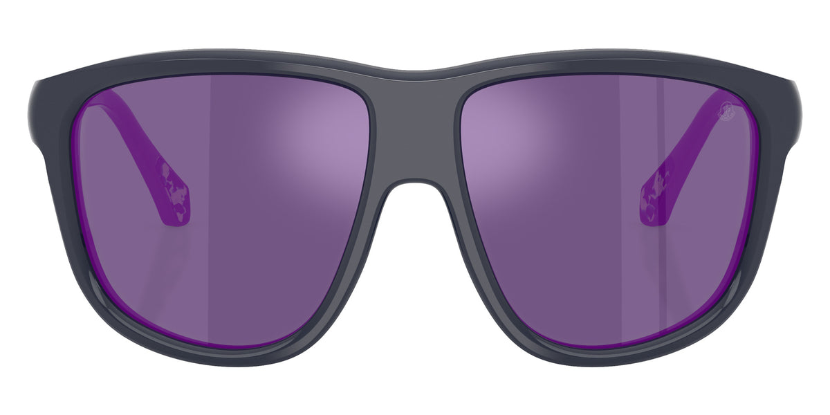 Moncler ME6032U 30204V 60 - Shiny Solid Blue / Dark Gray Mirrored Violet #id:me6032u30204v_s:106100