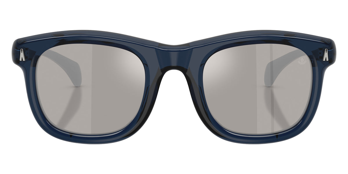 Moncler ME6034 Noirr 30206G 51 - Shiny Transparent Dark Blue / Mirrored Silver #id:me603430206g_s:102100