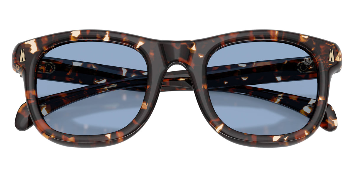 Moncler ME6034F Noirr 304880 51 - Shiny Butter Havana / Solid Light Blue #id:me6034f304880_s:100120