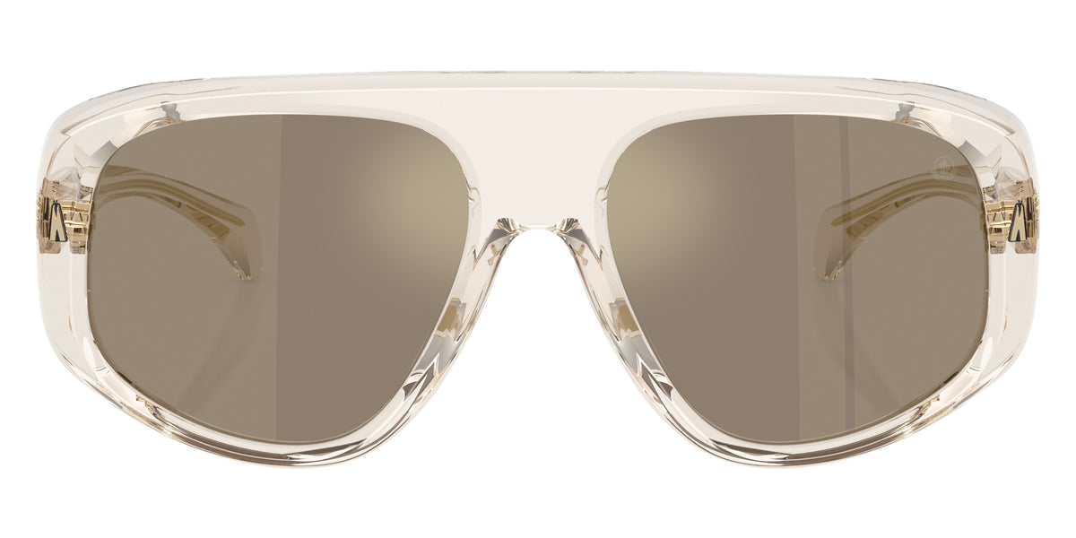 Moncler ME6035U Auron 30035A 57 - Shiny Transparent Off White / Light Brown Mirrored Gold #id:me6035u30035a_s:100100