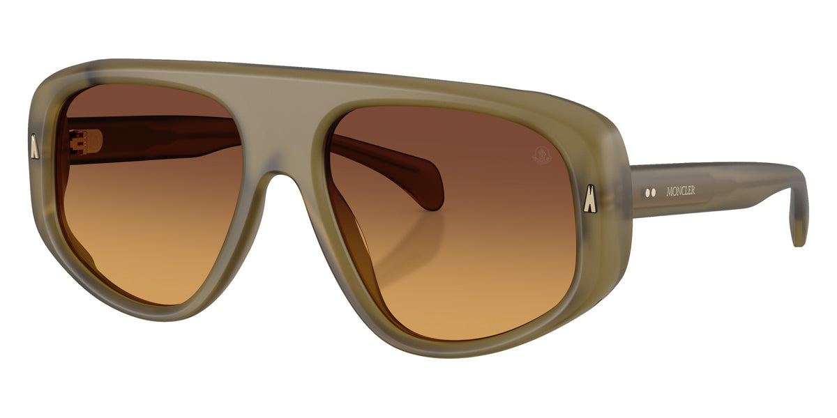 Moncler ME6035U Auron 3049R8 57 - Matte Olive Green / Gradient Mustard #id:me6035u3049r8_s:106105