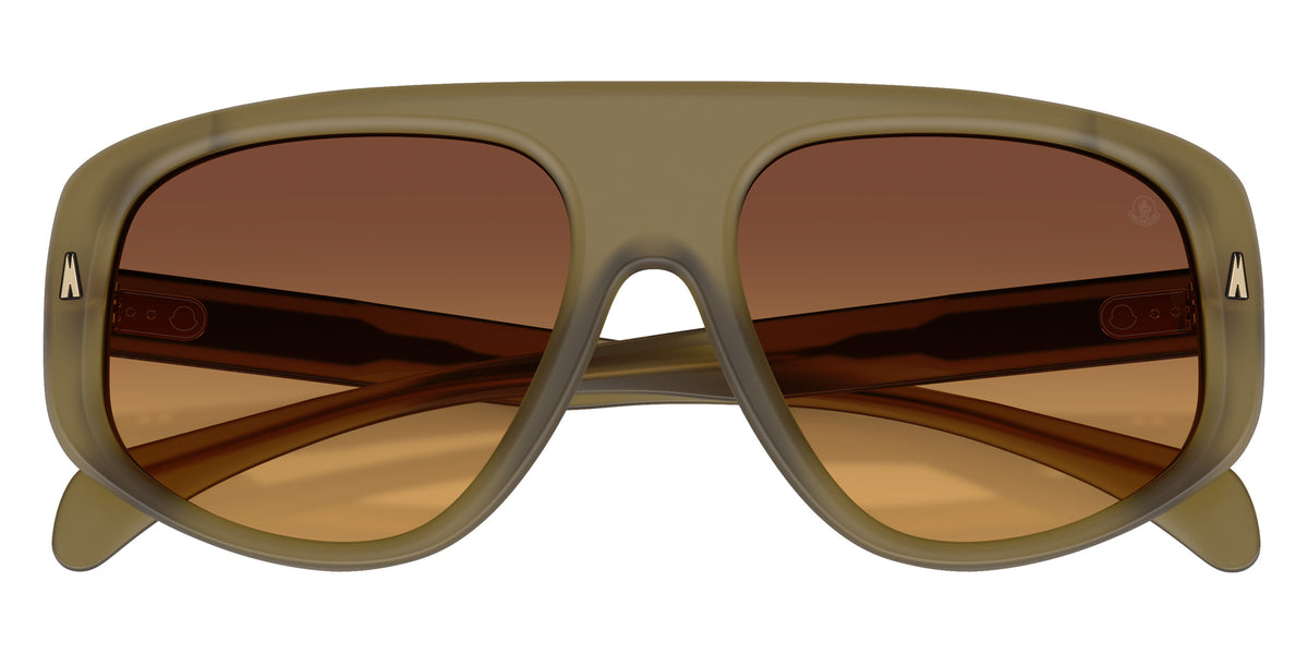 Moncler ME6035U Auron 3049R8 57 - Matte Olive Green / Gradient Mustard #id:me6035u3049r8_s:106120