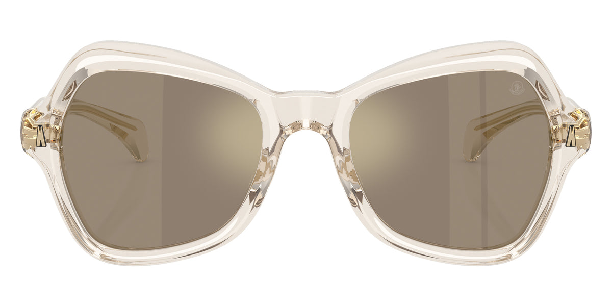 Moncler ME6036U Elizia 30035A 53 - Shiny Transparent Off White / Light Brown Mirrored Gold #id:me6036u30035a_s:100100