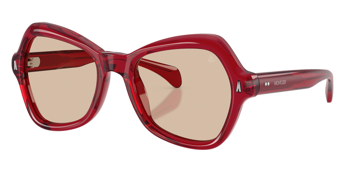 Moncler ME6036U Elizia 305393 53 - Shiny Transparent Red / Solid Light Pink #id:me6036u305393_s:106105
