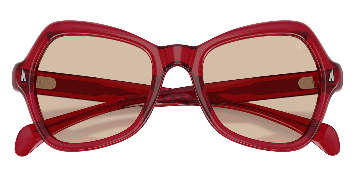 Moncler ME6036U Elizia 305393 53 - Shiny Transparent Red / Solid Light Pink #id:me6036u305393_s:106120