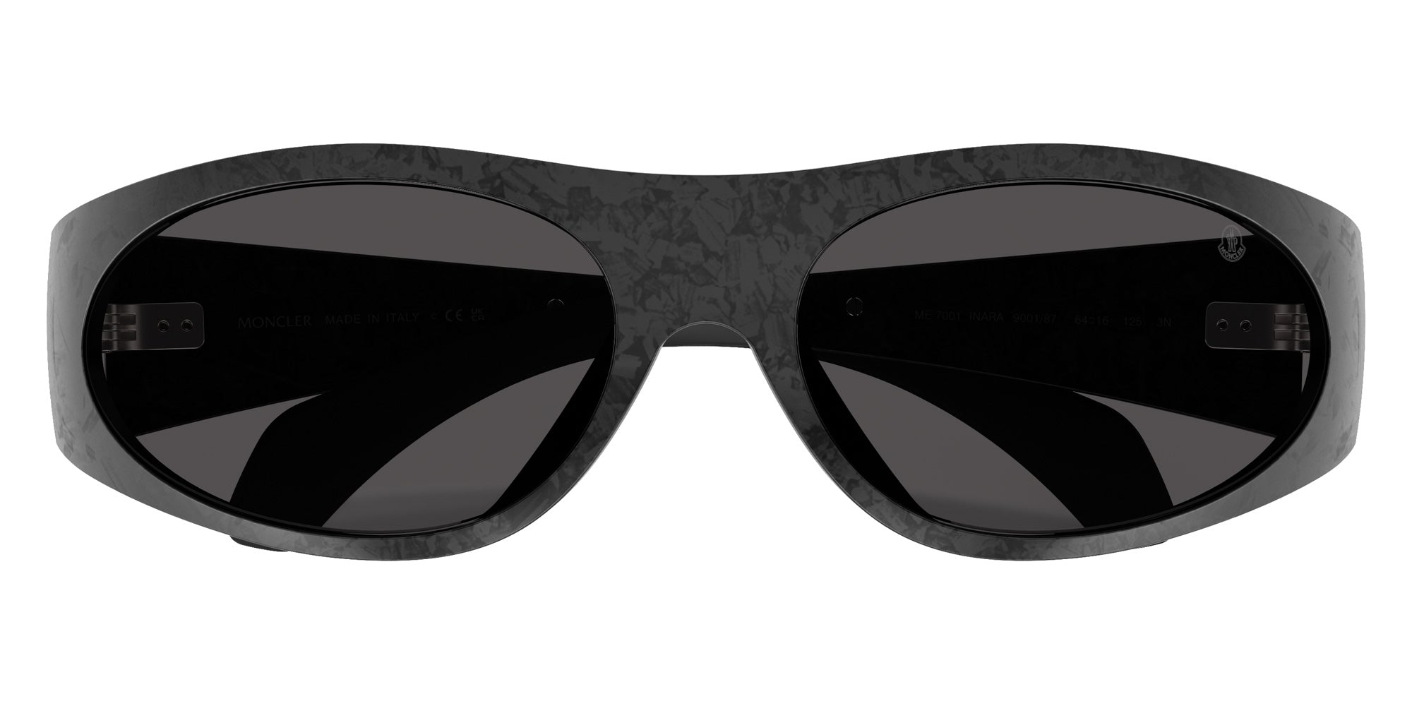 Moncler ME7001 Inara 900187 64 - Matte Black Carbon / Dark Gray Solid #id:me7001900187_s:100120