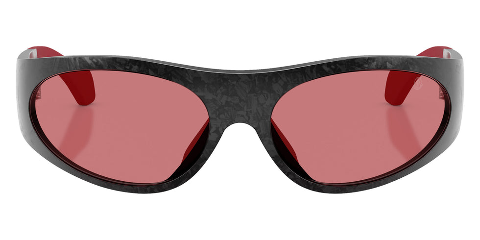 Moncler ME7001 Inara 9002/1 64 - Semi Shiny Black Carbon / Red Solid #id:me700190021_s:102100