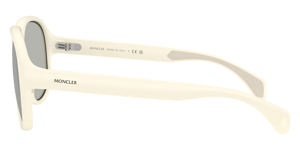 Moncler ME8001 Halcyonne 50028V 60 - Matte Butter / Clear Mirrored Silver #id:me800150028v_s:100110