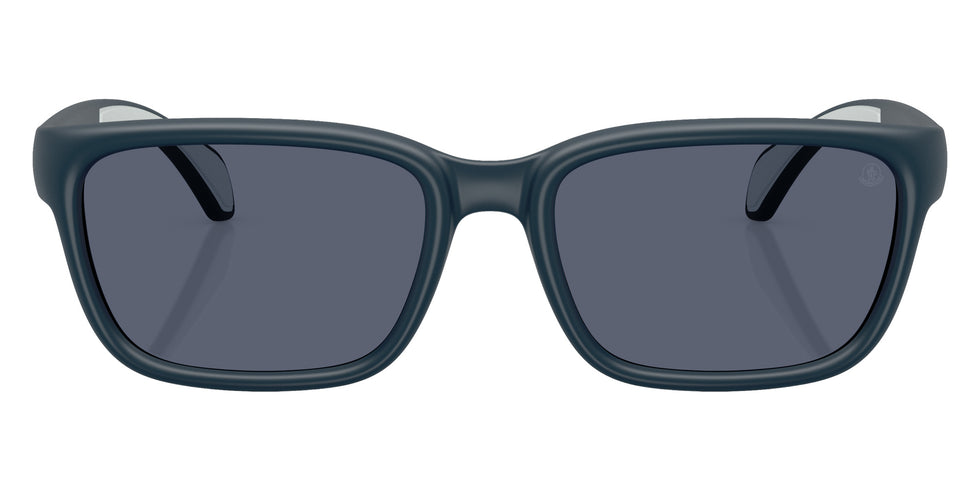 Moncler ME8002 Slicka 50082V 55 - Matte Blue / Polarized Dark Blue #id:me800250082v_s:102100