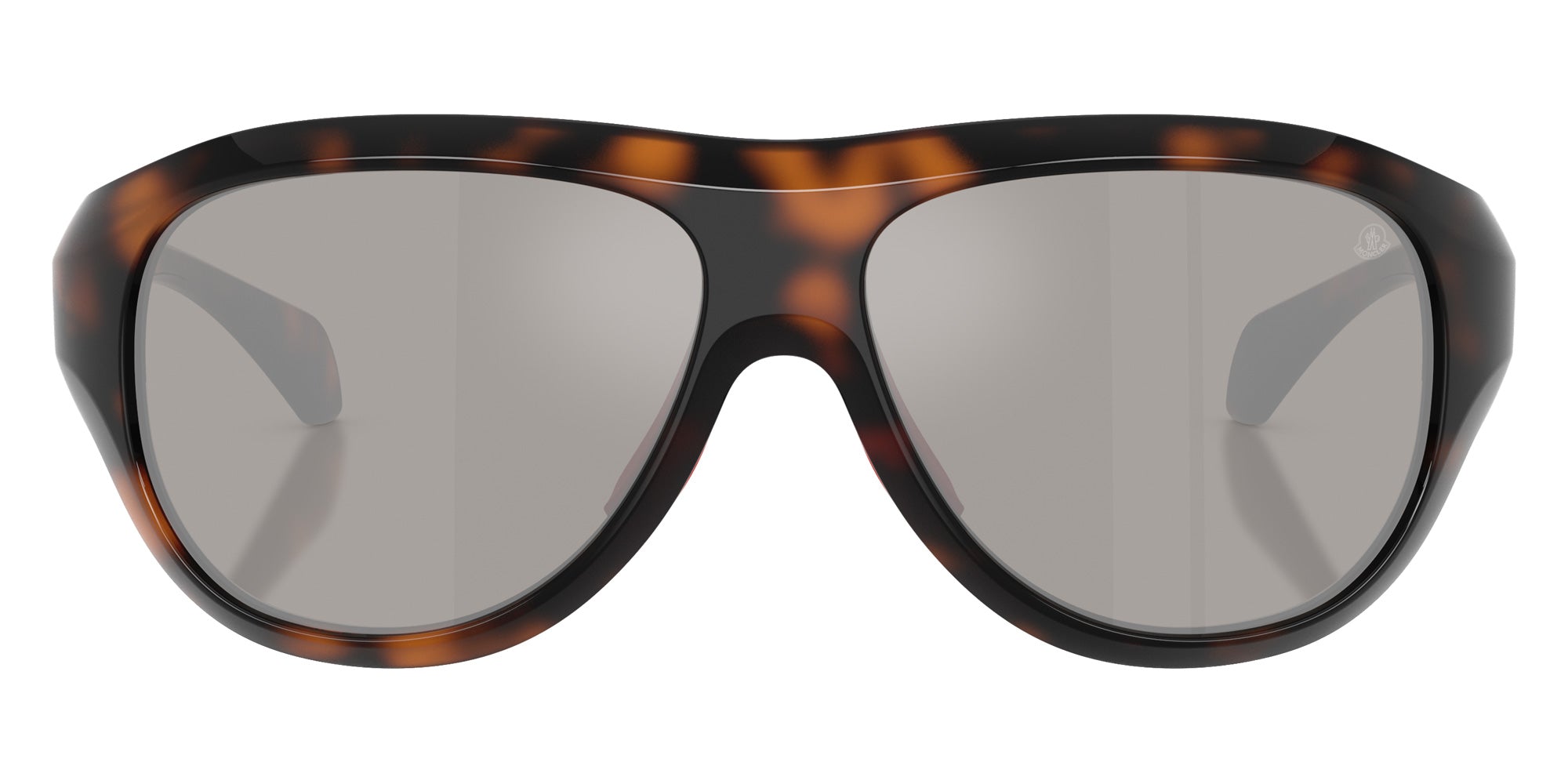 Moncler ME8013 BLEACHER 50216G 65 - Shiny Dark Havana / Mirrored Silver #id:me801350216g_s:102100