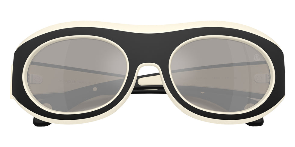 Moncler ME8015U Ramillon 50026G 54 - Matte Butter/Matte Black / Mirrored Silver #id:me8015u50026g_s:100120