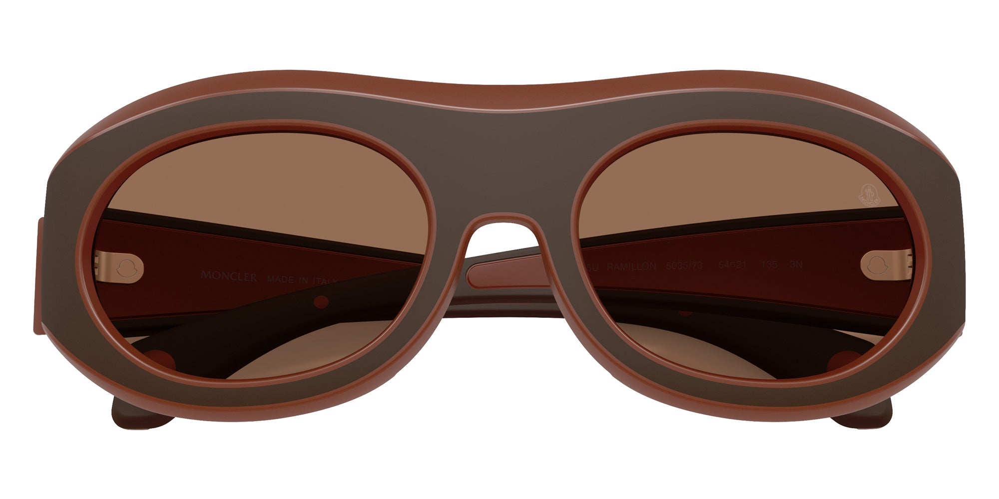 Moncler ME8015U Ramillon 503573 54 - Matte Cinnamon/Matte Coffee Black / Brown Solid #id:me8015u503573_s:102120