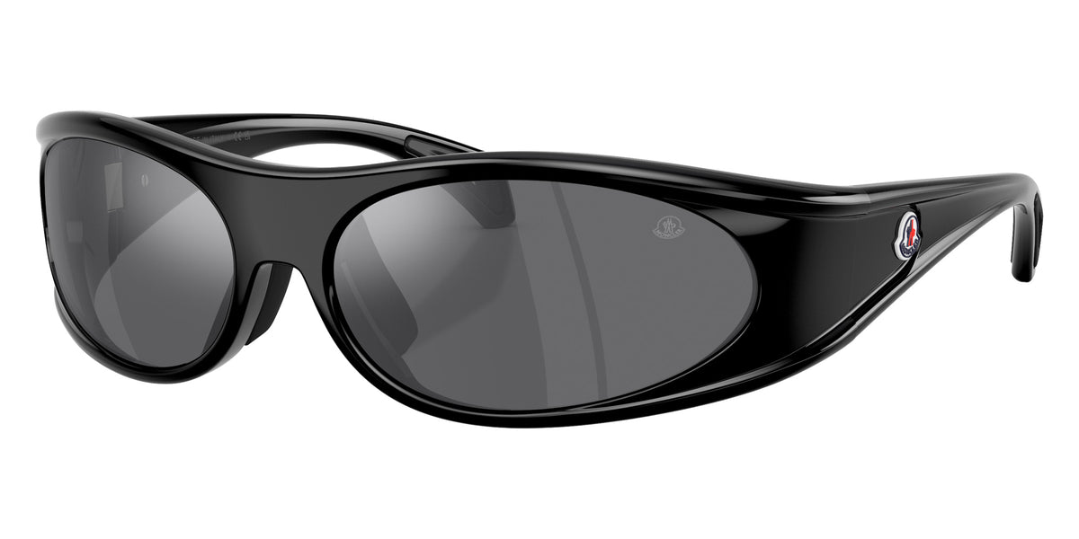 Moncler ME8021 50016G 64 - Shiny Black / Dark Gray Mirrored Silver #id:me802150016g_s:100105
