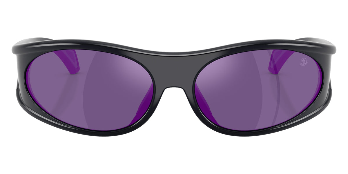 Moncler ME8021 50494V 64 - Shiny Dark Blue / Dark Gray Mirrored Violet #id:me802150494v_s:106100