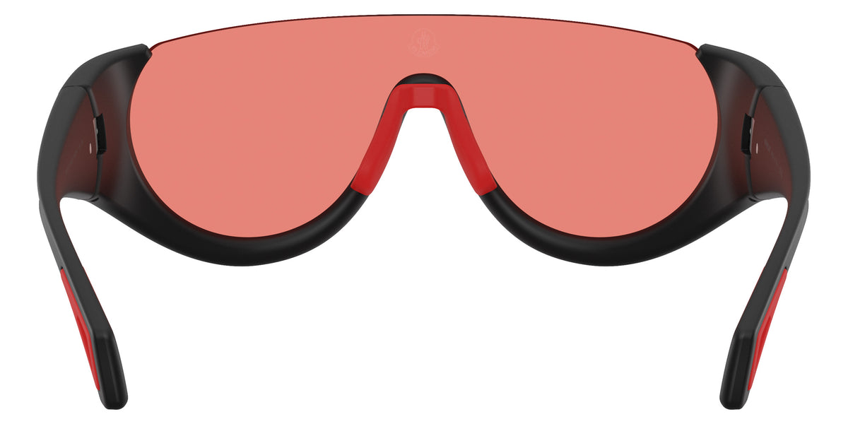 Moncler ME8022 Pulser 504784 131 - Matte Black Rubberized / Solid Red #id:me8022504784_s:104115