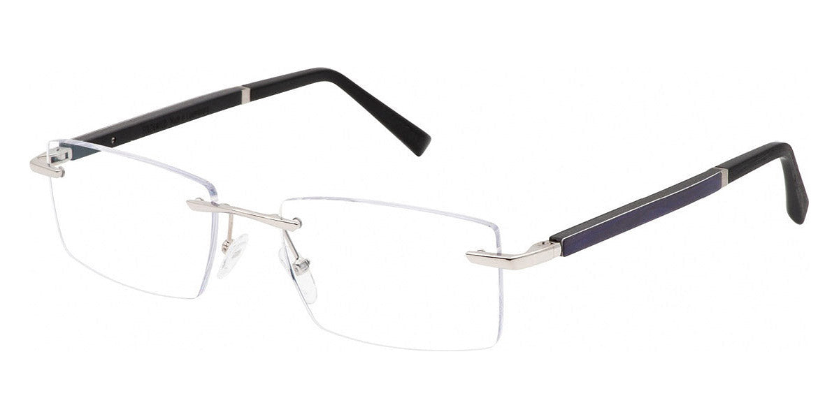 Gold & Wood GAW MERCURE 04 04.16.S02.74 55 - Shiny Palladium/Dark Gray Silk/Gray Bolivar/Ebony Tanganyika