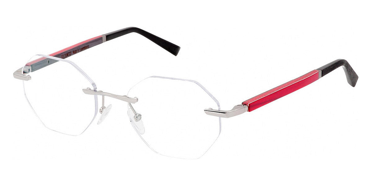 Gold & Wood GAW MERCURE 05 05.27.S05.74 48 - Shiny Gun/Red Silk/Burgundy Bolivar/Gray Oak