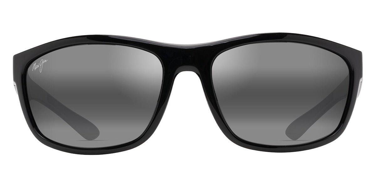 Maui Jim NUU LANDING 869-02 62 - Black Gloss with Black Rubber #id:mji86902_s:106100