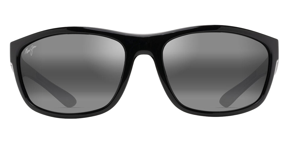 Maui Jim NUU LANDING 869-02 62 - Black Gloss with Black Rubber #id:mji86902_s:106100