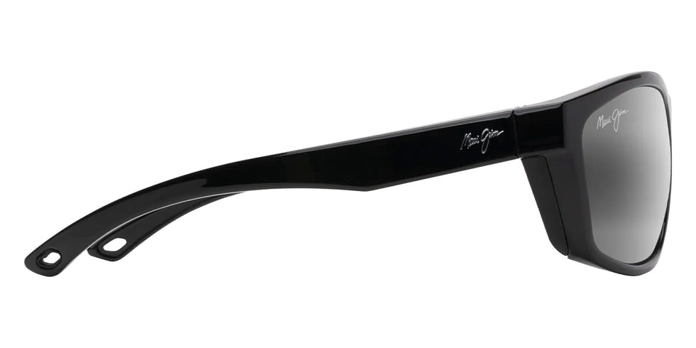 Maui Jim NUU LANDING 869-02 62 - Black Gloss with Black Rubber #id:mji86902_s:106110