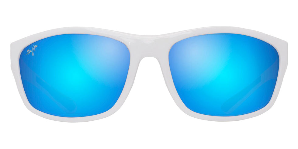 Maui Jim NUU LANDING B869-05 62 - White with Navy Rubber #id:mjib86905_s:120100