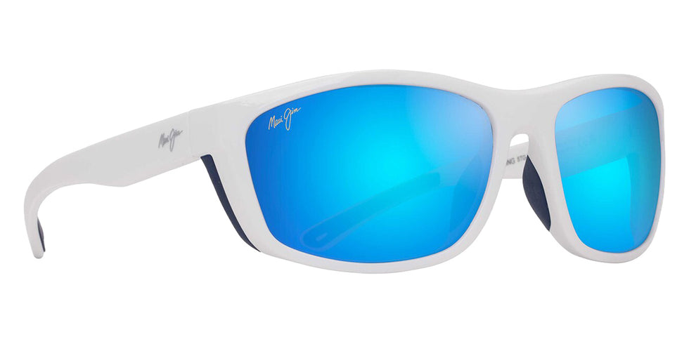 Maui Jim NUU LANDING B869-05 62 - White with Navy Rubber #id:mjib86905_s:120105