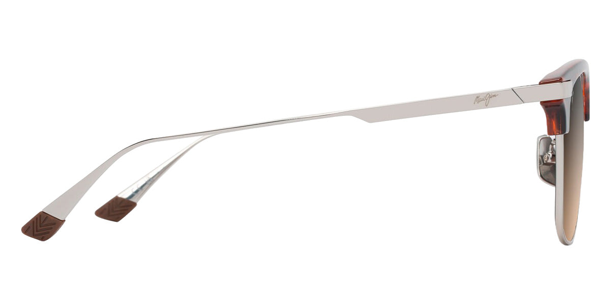 Maui Jim KALAUNU ASIAN FIT HS629-10 55 - Shiny Red Havana with Silver #id:mjihs62910_s:128110