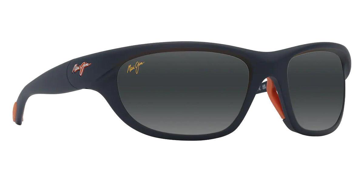 Maui Jim HAULANI MM349-002 62 - Matte Solid Dark Blue with Orange #id:mjimm349002_s:146105