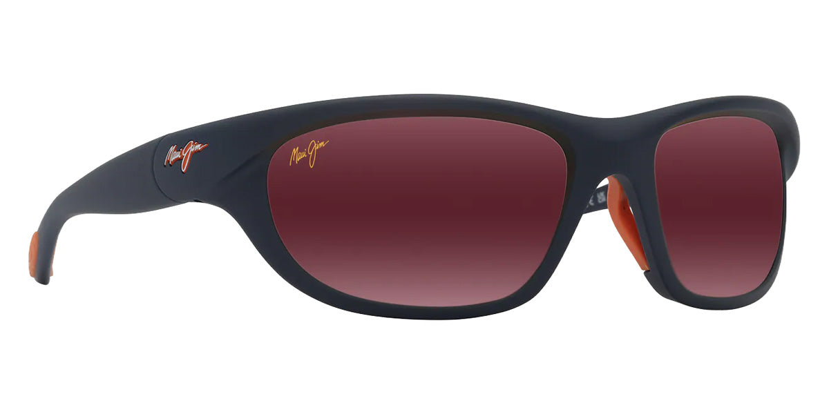 Maui Jim HAULANI MM349-017 62 - Matte Solid Dark Blue with Orange #id:mjimm349017_s:152105