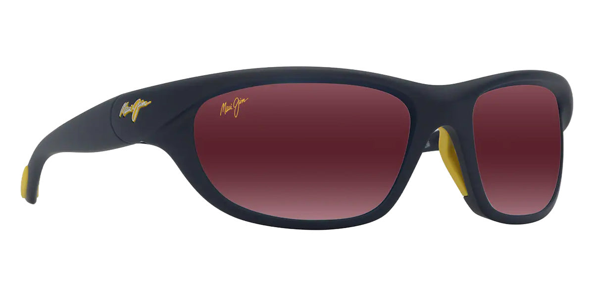 Maui Jim HAULANI MM349-018 62 - Matte Solid Dark Blue with Yellow #id:mjimm349018_s:132105