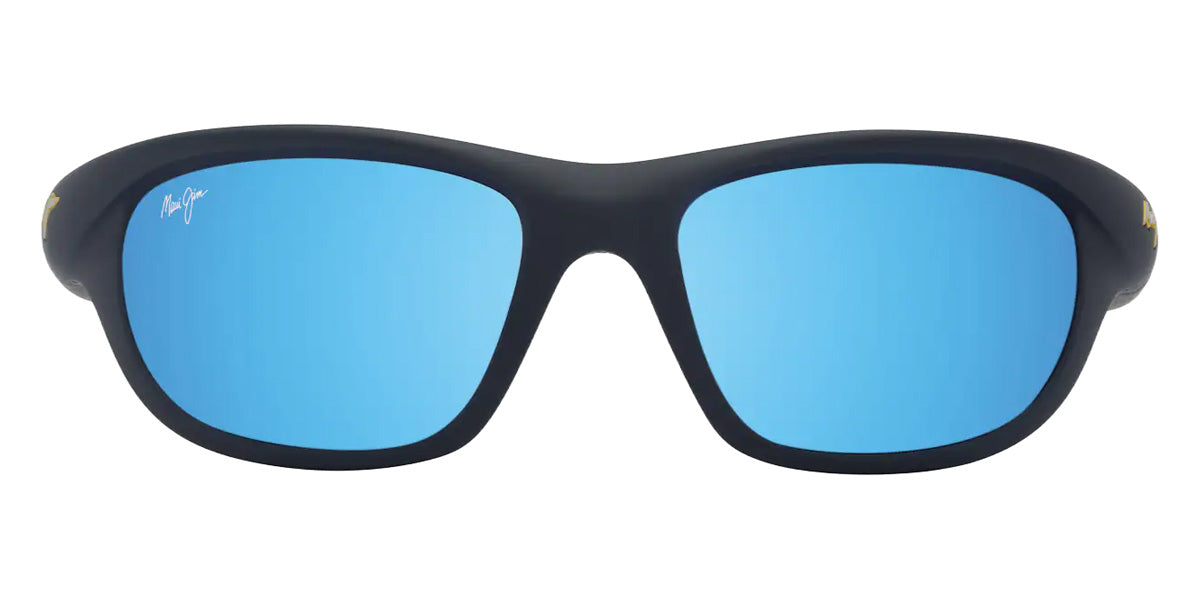 Maui Jim HAULANI MM349-024 62 - Matte Solid Dark Blue with Yellow #id:mjimm349024_s:120100