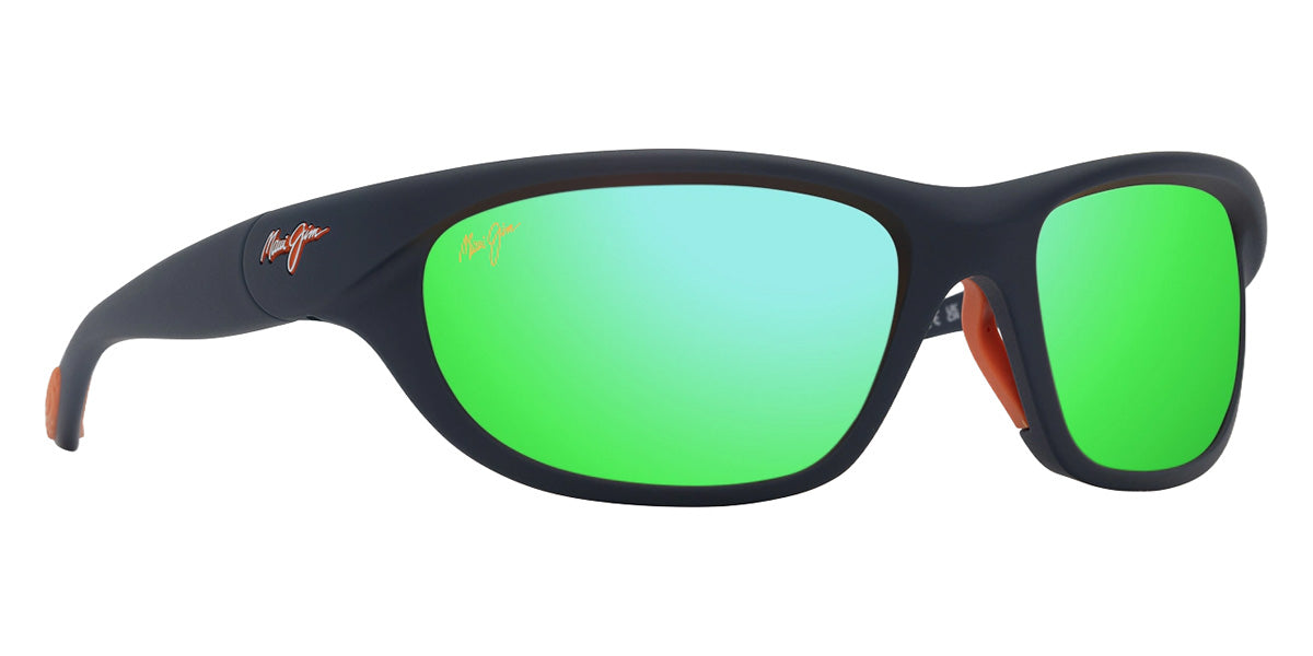 Maui Jim HAULANI MM349-032 62 - Matte Solid Dark Blue with Orange #id:mjimm349032_s:144105