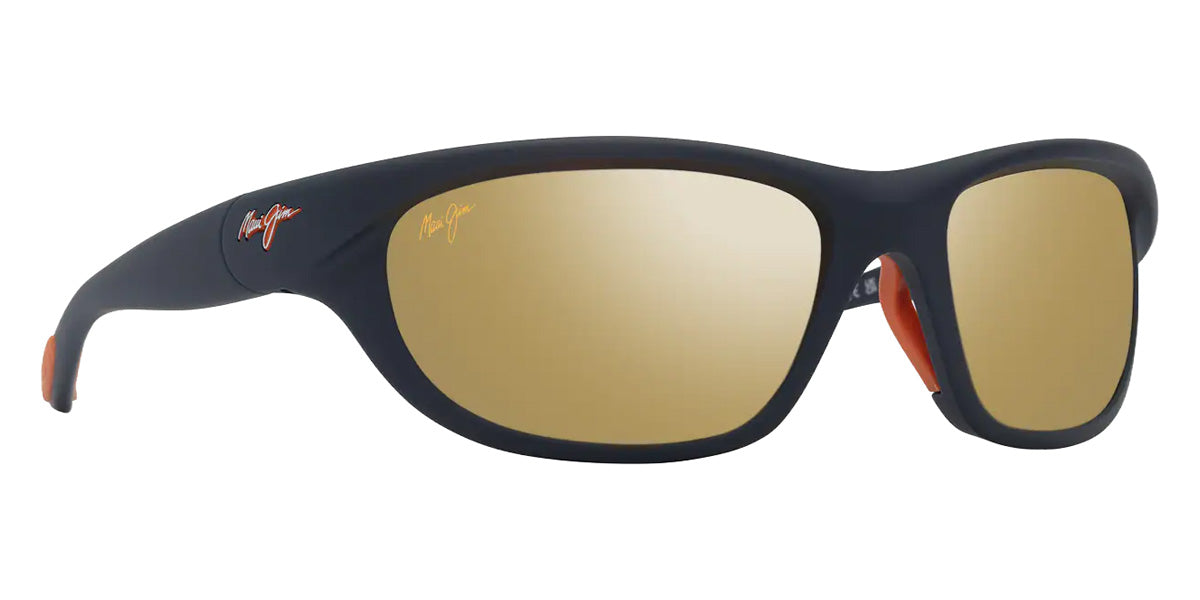 Maui Jim HAULANI MM349-035 62 - Matte Solid Dark Blue with Orange #id:mjimm349035_s:142105