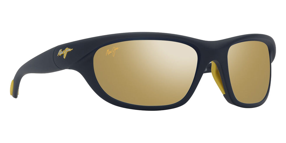 Maui Jim HAULANI MM349-036 62 - Matte Solid Dark Blue with Yellow #id:mjimm349036_s:122105