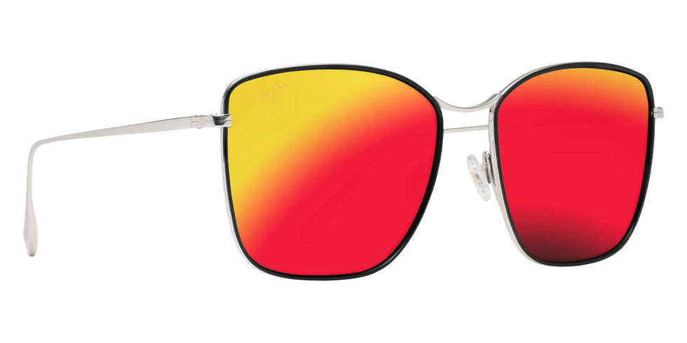 Maui Jim TIGER LILY MM561-017 57 - Gloss Black with Silver #id:mjimm561017_s:116105