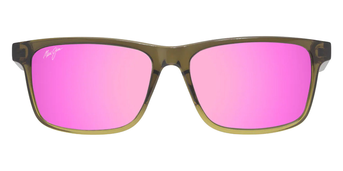 Maui Jim OKINA MM587-036 55 - Shiny Transparent Military Green to Yellow #id:mjimm587036_s:172100