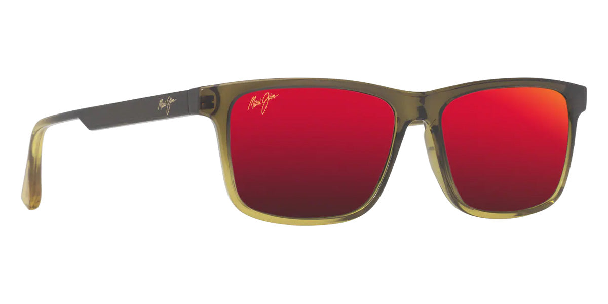 Maui Jim OKINA MM587-040 55 - Shiny Transparent Military Green to Yellow #id:mjimm587040_s:174105
