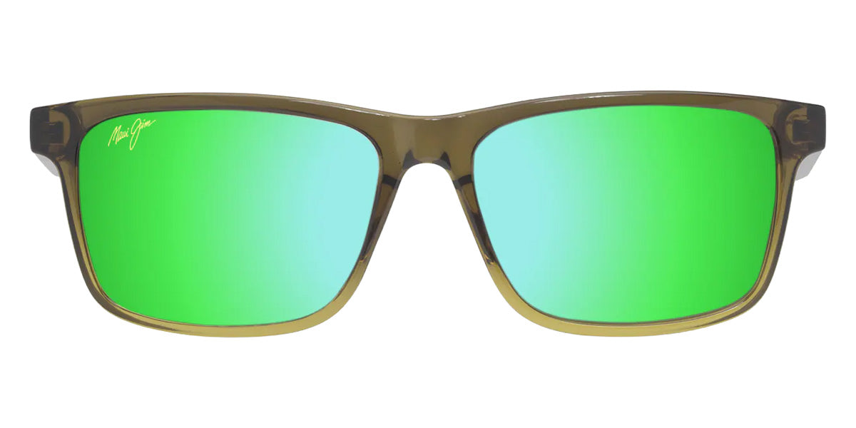 Maui Jim OKINA MM587-044 55 - Shiny Transparent Military Green to Yellow #id:mjimm587044_s:162100